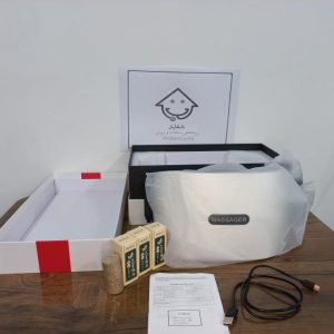 ماساژور شکم شارژی همراه با روغن و دفترچه راهنما