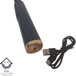 تصویر کابل و محل شارژ روی ماساژور تفنگی دیجیتال بلو ایدیا مدل BLD-339 با بدنه ABS و دسته بلند