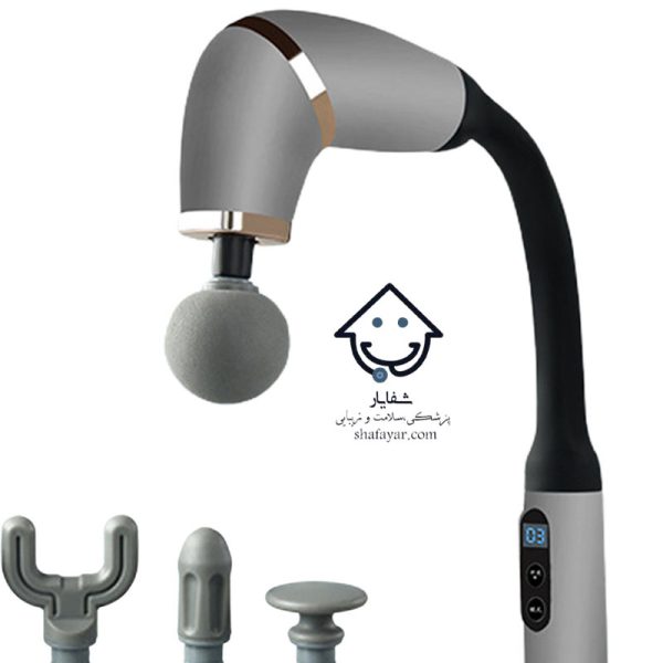 تصویر ماساژور تفنگی دیجیتال بلو ایدیا مدل BLD-339 با بدنه ABS و دسته بلند