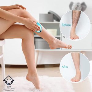 قبل و بعد استفاده از موبر کریستالی